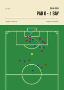 Football Canvas Wall Art Golden Goal Soccer Sports Poster Print