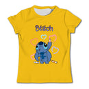 Girls Kawaii Stitch T-shirt Toddler Cartoon Tee Summer Short Sleeve
