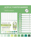 Languo 9pcs Acrylic Marker Pen Set Soft Brush Paint Pens For Art