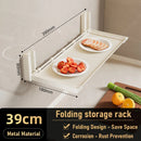 Folding Spice Rack Wide Hanging Kitchen Organizer With Hooks Storage