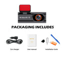 4K Car Dash Cam Front Mini WIFI DVR Night Vision GPS Optional Camera