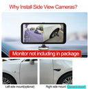 Carsanbo Car Side View Camera Dual Lens 1080P Rotatable Sedan