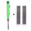 Carpenter Pencil Mechanical Woodworking 3 Colors Refill Sharpener