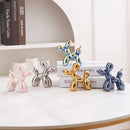 Ceramic Balloon Dog Sculpture Nordic Home Office Table Decoration