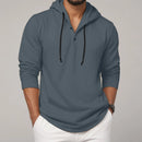 Men's Cotton Hoodie Long Sleeve Casual Oversized Loose Fit Shirt