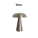 Mushroom Table Lamp LED Touch Sensor Three Color Dimming Rechargeable