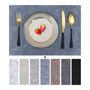 Kitinjoy Heat Resistant Placemats Waterproof Faux Leather Table Mats Easy Clean