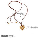 Irregular Pendant Necklace Cord Stylish Women Party Accessories Gift