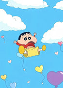 Shinchan Canvas Wall Art Cute Cartoon Kids Bedroom Decor Poster