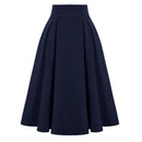 Tulle Skirt Women High Waist Pleated A Line With Pockets