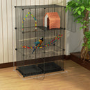 Birdcage Metal Mesh Parrot Pigeon Starling Villa Cage Acacia