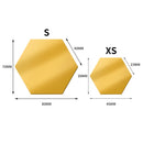 24 Pc 3D Mini Mirror Wall Stickers Hexagon Acrylic Decals