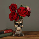 Skull Head Vase Resin Craft Creative Halloween Home Decoration