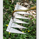 Carbon Steel Garden Hand Rake With 4 To 7 Teeth For Soil Loosening