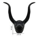 Novelty Black Horns Headwear Women Halloween Demon Costume Accessory