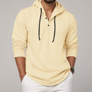 Men's Cotton Hoodie Long Sleeve Casual Oversized Loose Fit Shirt