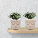 Buddha Head Flower Pot Planter Vase For Home Office Decor