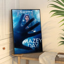 B-BLACK Mirror Wall Poster Self Adhesive For Bedroom Living Room