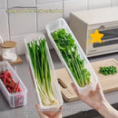 2pcs Transparent Refrigerator Storage Box For Food Preservation