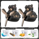 Rotating Airplane Pilot Bear Car Air Freshener Vent Clip Diffuser