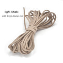 3MM 5M Faux Suede Leather Cord Flat Velvet Beading Thread Cord
