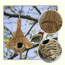 Handwoven Natural Grass Hummingbird House For Garden Patio Lawn