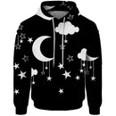 Oversized Black Hoodie Casual Comfortable Streetwear Sweatshirt Men