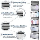 Foldable Over The Door Clothes Organizer With 5 Pockets For Closet