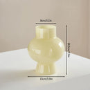 Modern Pink Glass Vase Hydroponic Flower Vase For Home Decor