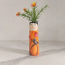 Bohemian Girl Face Resin Art Sculpture Vase For Indoor Decoration