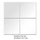 Peel And Stick Acrylic Mirror Squares 4 Pieces Wall Decoration Set