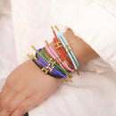 Stainless Steel Braided Rope Adjustable Bracelet For Men And Women