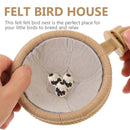 Handwoven Felt Bird Nest Durable Cozy Shelter For Parrots Indoor Outdoor