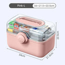 Large Capacity Portable Medicine Organizer Box For Home Storage