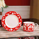 European Ceramic Coffee Cup Set With Plates And Gift Box