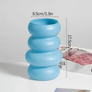 Modern Pink Glass Vase Hydroponic Flower Vase For Home Decor