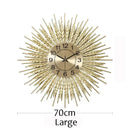 Wheat Ears Wall Clock Living Room Decor Symbolizing Prosperity Unity