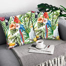 45x45CM Tropical Plant Parrot Sofa Cushion Cover Set Decorative