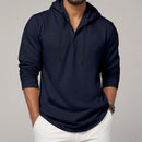 Men's Cotton Hoodie Long Sleeve Casual Oversized Loose Fit Shirt