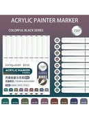 Languo 9pcs Acrylic Marker Pen Set Soft Brush Paint Pens For Art