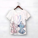 Girls Kawaii Stitch T-shirt Toddler Cartoon Short Sleeve Tee