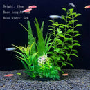Artificial Aquarium Plants Green Plastic Underwater Fish Tank Decor