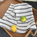 Striped Tablecloth Black White Dining Mat Coaster Home Decor Cloth