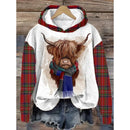 Highland Cow Hoodie 3D Print Unisex Animal Hooded Sweatshirt Pullovers