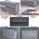 Car Trunk Organizer Foldable Felt Storage Box Portable Vehicle Container