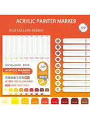 Languo 9pcs Acrylic Marker Pen Set Soft Brush Paint Pens For Art