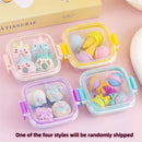 QIANKONG Cute Bento Box Eraser Set For Kids School Supplies
