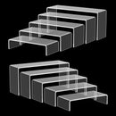 Acrylic Display Stand U Shape Transparent Counter Rack For Cosmetics