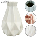 Plastic Flower Vase Nordic Style Diamond Shape For Wedding Decor