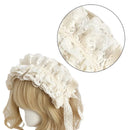 Lace Bowknot Headband Women Cosplay Party French Anime Maid Headdress